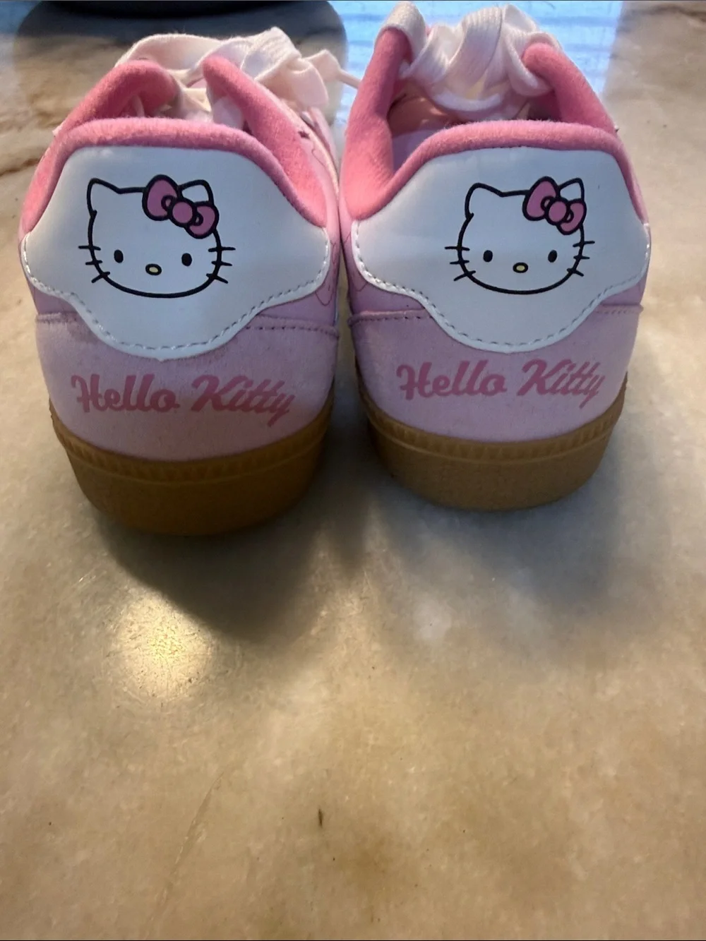 The Children's Place Pink White Hello Kitty Sneakers